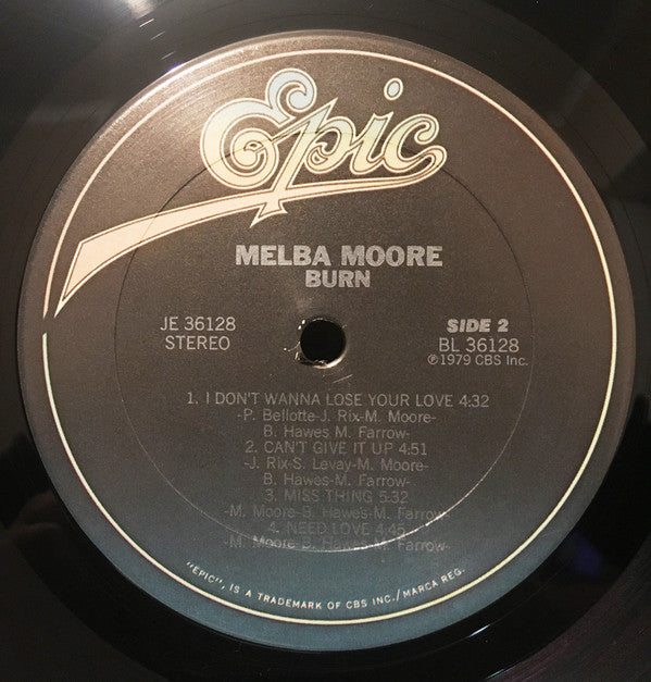 Moore, Melba - Burn (VG+) (Vinyl LP)