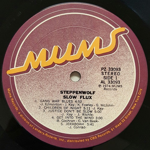 Steppenwolf - Slow Flux (VG) (Vinyl LP)