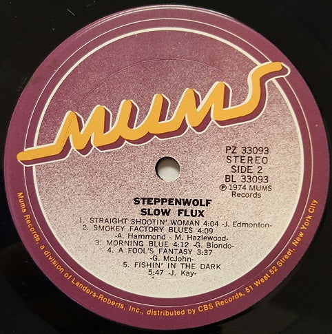 Steppenwolf - Slow Flux (VG) (Vinyl LP)