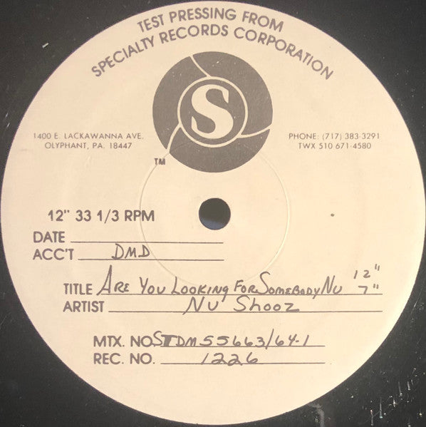 Nu Shooz - Are You Lookin' For Somebody Nu (VG) (Vinyl LP)