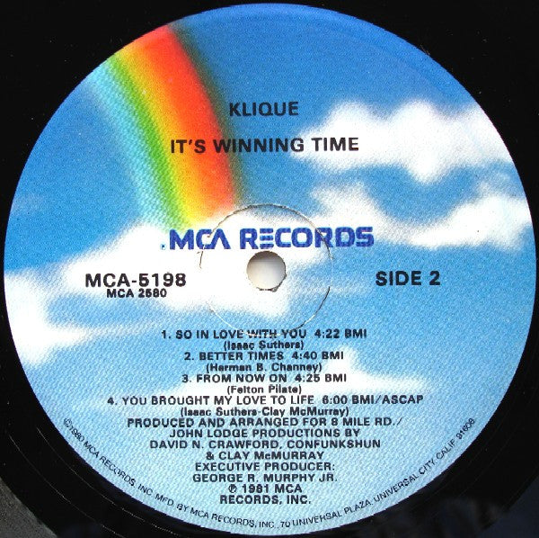 Klique - It's Winning Time (VG+) (Vinyl LP)