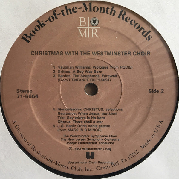 Westminster Choir, Joseph Flummerfelt - Christmas With The Westminster Choir (Vinyl, NM or M-) (Vinyl LP)