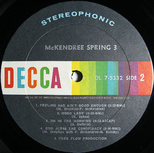 McKendree Spring - 3 (VG) (Vinyl LP)