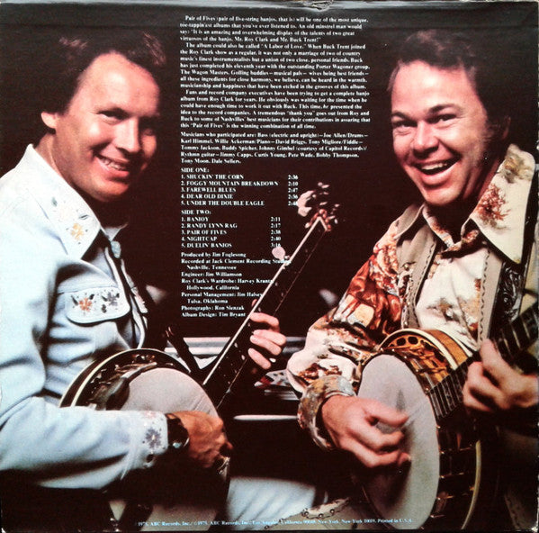 Clark, Roy & Buck Trent - A Pair Of Fives (Banjos,That Is) (VG) (Vinyl LP)