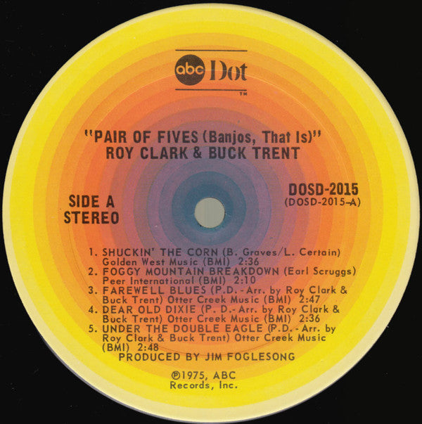 Clark, Roy & Buck Trent - A Pair Of Fives (Banjos,That Is) (VG) (Vinyl LP)