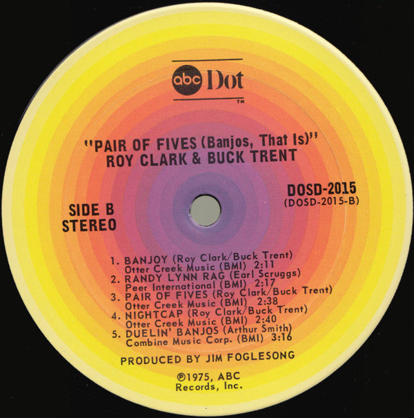 Clark, Roy & Buck Trent - A Pair Of Fives (Banjos,That Is) (VG) (Vinyl LP)