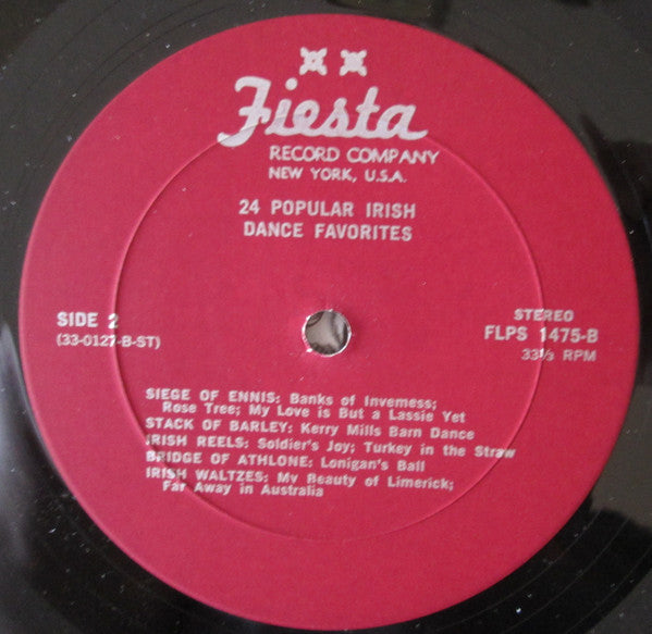 Fallon, Frank Orchestra - 24 Popular Irish Dance Favorites (VG) (Vinyl LP)