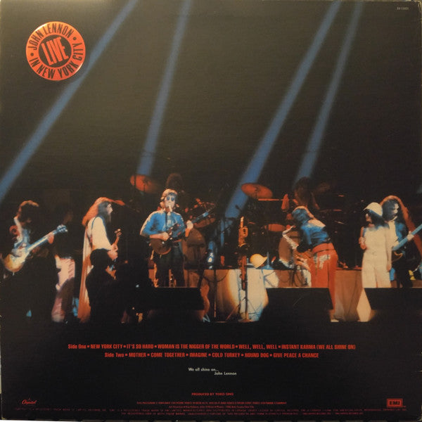 Lennon, John - Live In New York City (Vinyl, NM or M-) (Vinyl LP)