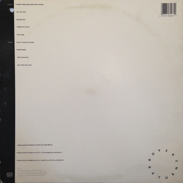 Waite, John - Rover's Return (VG+) (Vinyl LP)