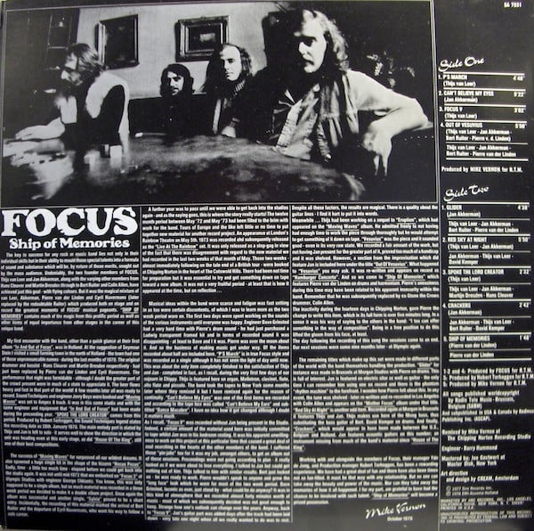 Focus  - Ship Of Memories (NM or M-) (Vinyl LP)