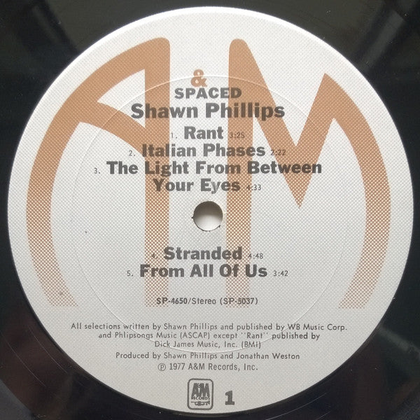 Phillips, Shawn  - Spaced (VG+) (Vinyl LP)
