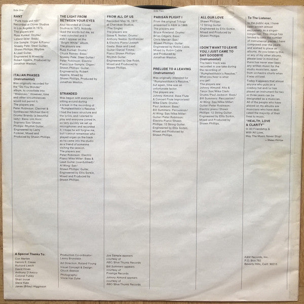 Phillips, Shawn  - Spaced (VG+) (Vinyl LP)
