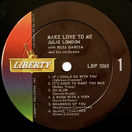London, Julie With Russ Garcia And His Orchestra - Make Love To Me (VG) (Vinyl LP)