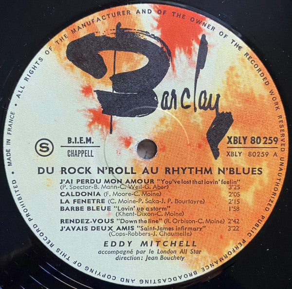 Mitchell, Eddy - Du Rock N'roll Au Rhythm N'blues (G+) (Vinyl LP)
