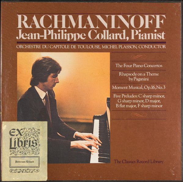 Rachmaninoff, Jean-Philippe Collard, Orchestre National Du Capitole De Toulouse, Michel Plasson - Rachmaninoff (Vinyl, VG+) (Vinyl LP)