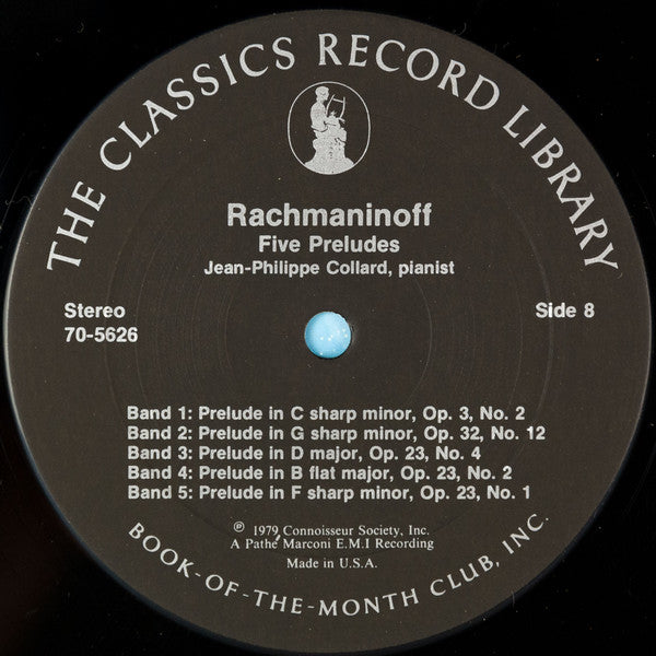 Rachmaninoff, Jean-Philippe Collard, Orchestre National Du Capitole De Toulouse, Michel Plasson - Rachmaninoff (Vinyl, VG+) (Vinyl LP)