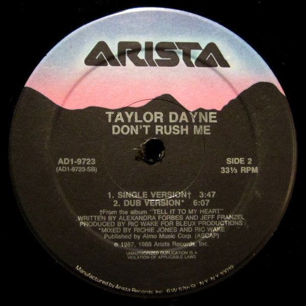 Dayne, Taylor - Don't Rush Me (Vinyl, VG+) (Vinyl LP)