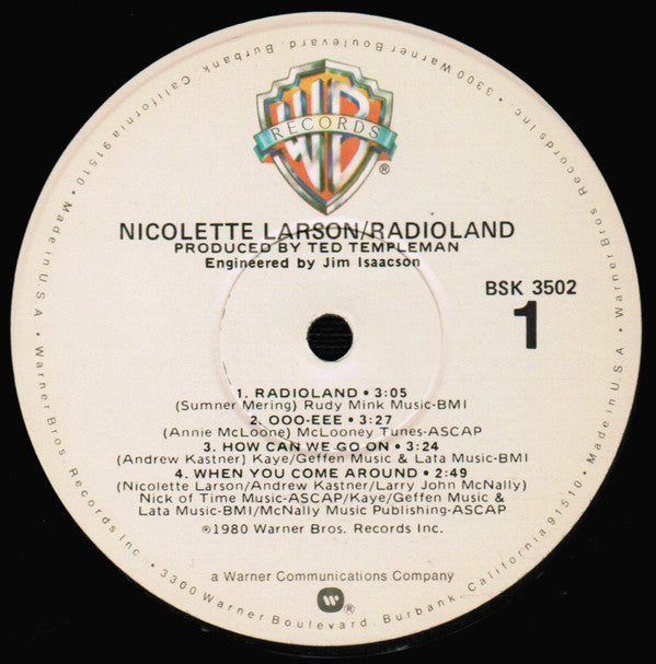 Larson, Nicolette - Radioland (Vinyl, VG+) (Vinyl LP)