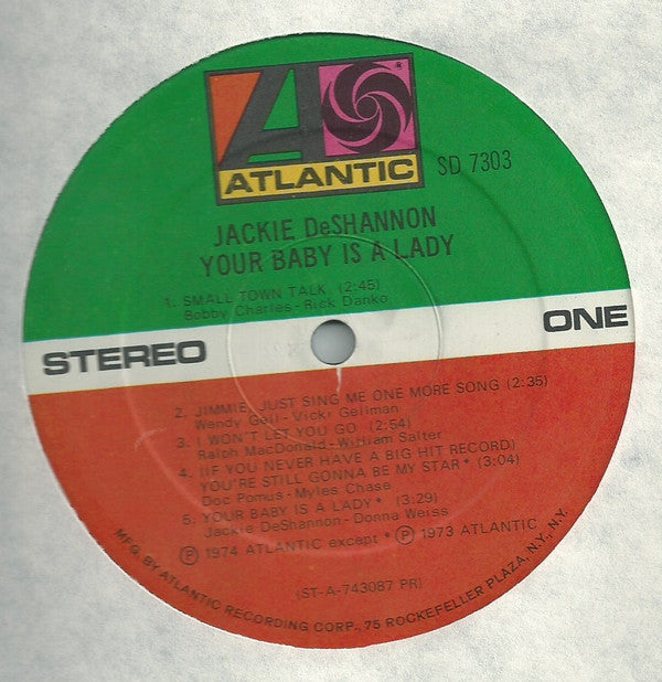 DeShannon, Jackie - Your Baby Is A Lady (VG+) (Vinyl LP)