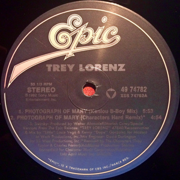 Lorenz, Trey - Photograph Of Mary (VG+) (Vinyl LP)