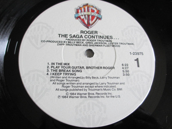 Roger - The Saga Continues... (VG) (Vinyl LP)