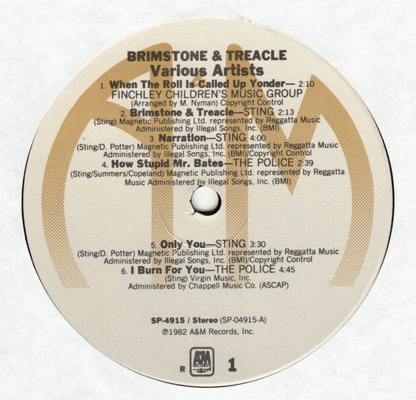 Brimstone & Treacle (Original Soundtrack Album) (VG+) (Vinyl LP)