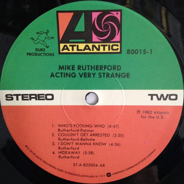 Rutherford, Mike - Acting Very Strange (VG+) (Vinyl LP)
