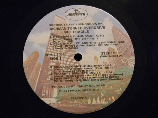 Bachman-Turner Overdrive - Not Fragile (Vinyl, VG+) (Vinyl LP)