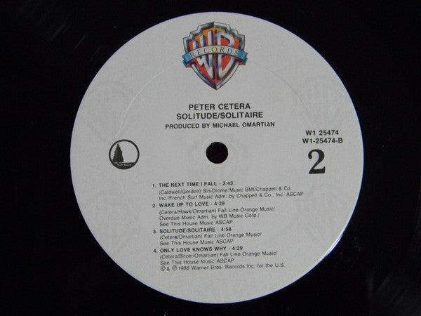 Cetera, Peter - Solitude / Solitaire (Vinyl, VG+) (Vinyl LP)