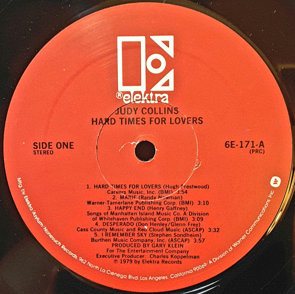 Collins, Judy - Hard Times For Lovers (VG+) (Vinyl LP)