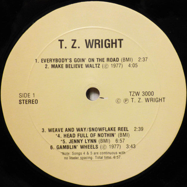 Wright, T.Z. - T. Z. Wright (VG+) (Vinyl LP)