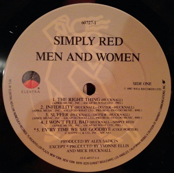Simply Red - Men And Women (VG+) (Vinyl LP)