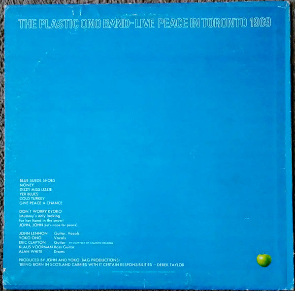 Plastic Ono Band - Live Peace In Toronto 1969 (Vinyl, G+) (Vinyl LP)
