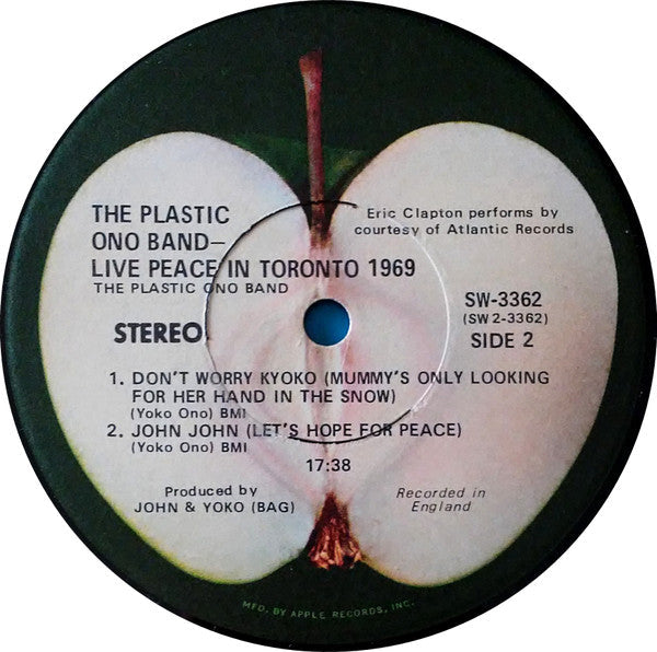 Plastic Ono Band - Live Peace In Toronto 1969 (Vinyl, G+) (Vinyl LP)