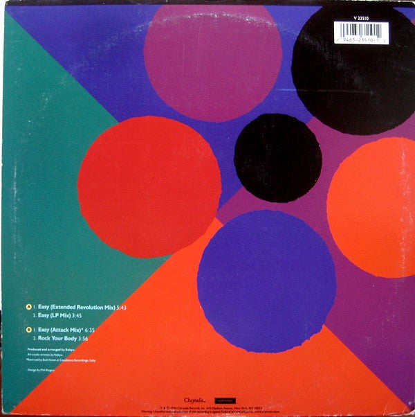 ICE MC - Easy (Extended Revolution Mix) (VG+) (Vinyl LP)