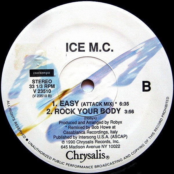 ICE MC - Easy (Extended Revolution Mix) (NM or M-) (Vinyl LP)