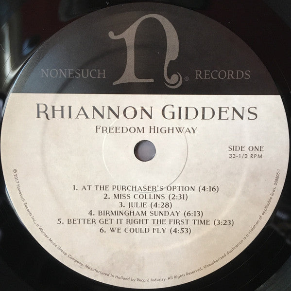Giddens, Rhiannon - Freedom Highway (NM or M-) (Vinyl LP)