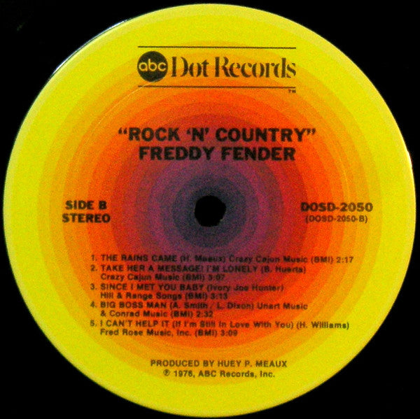 Fender, Freddy  - Rock 'N' Country (VG+) (Vinyl LP)