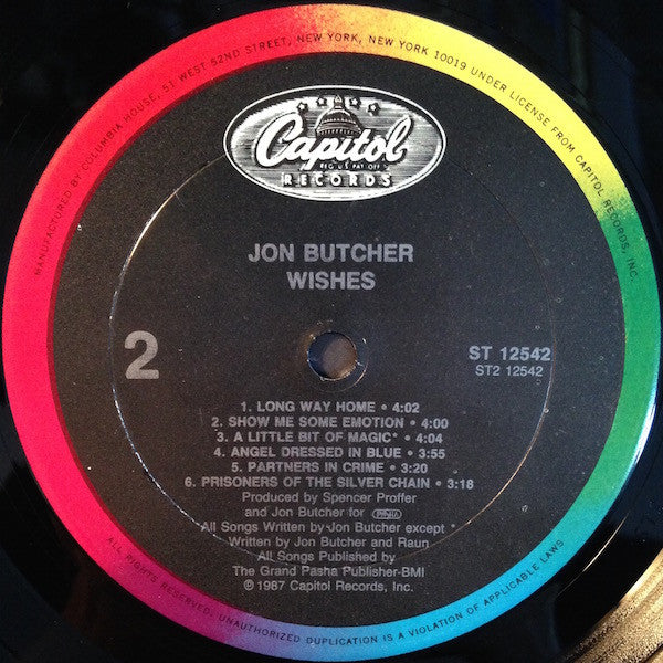 Butcher, Jon - Wishes (VG+) (Vinyl LP)