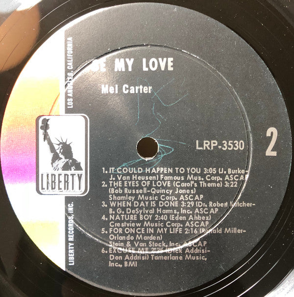 Carter, Mel - Be My Love (G) (Vinyl LP)