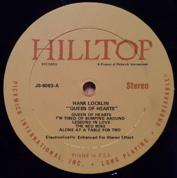 Locklin, Hank - Queen Of Hearts (VG+) (Vinyl LP)
