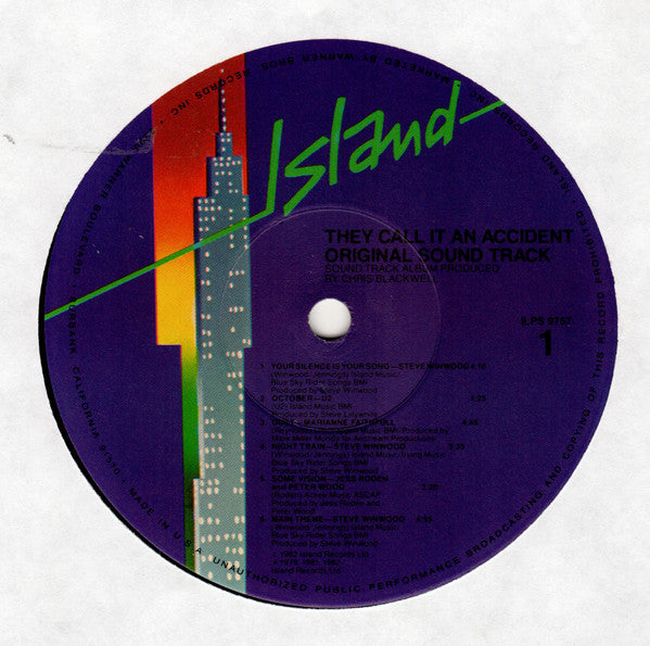They Call It An Accident (Original Sound Track From) (NM or M-) (Vinyl LP)