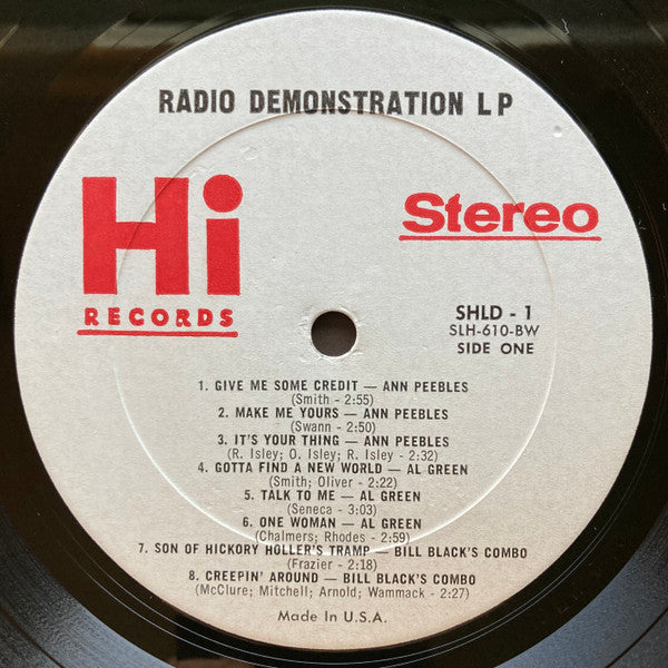 Various - Hi Records Special DJ LP Featuring Selections From Hi's Fabulous Fall Festival Release 1969 (VG+) (Vinyl LP)