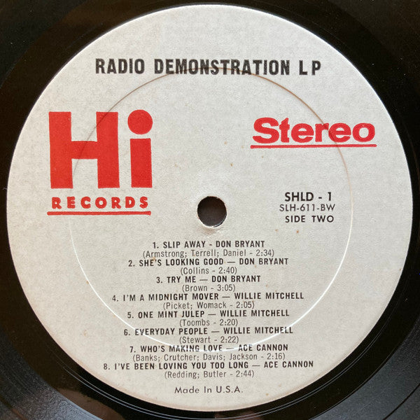 Various - Hi Records Special DJ LP Featuring Selections From Hi's Fabulous Fall Festival Release 1969 (VG+) (Vinyl LP)