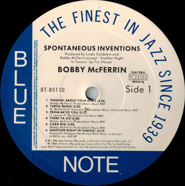 McFerrin, Bobby - Spontaneous Inventions (Vinyl, VG+) (Vinyl LP)
