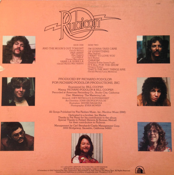 Rubicon  - Rubicon (VG) (Vinyl LP)