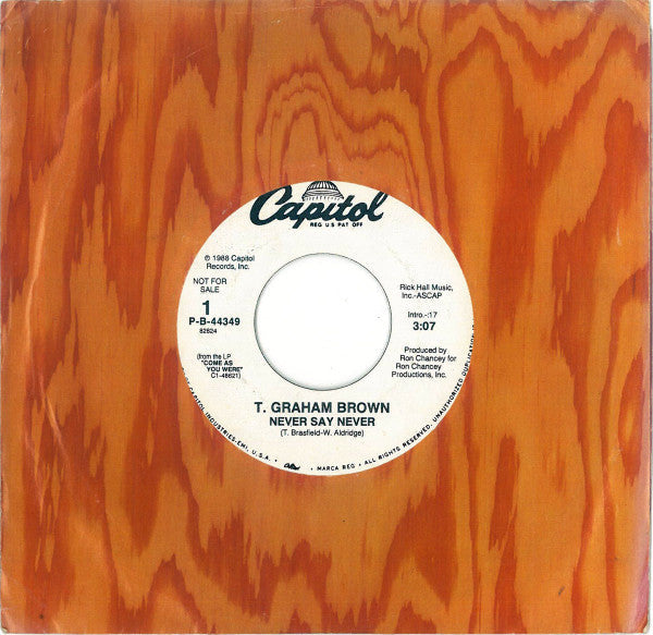 Brown, T. Graham - Never Say Never (VG+) (Vinyl LP)