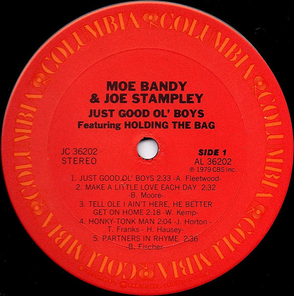 Bandy, Moe & Joe Stampley - Just Good Ol' Boys Featuring Holding The Bag (VG+) (Vinyl LP)