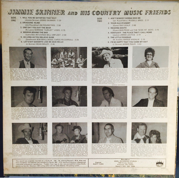 Skinner, Jimmie - And His Country Music Friends (VG+) (Vinyl LP)