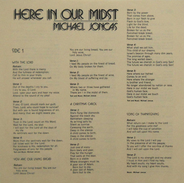 Joncas, Michael - Here In Our Midst (M) (Vinyl LP)
